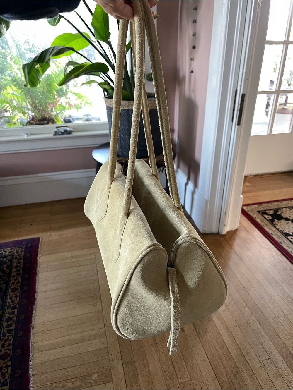 Free People Sierra Suede Shoulder Bag in Banana Cream - Picture 5 of 9